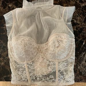 Victoria secret lingerie crop top